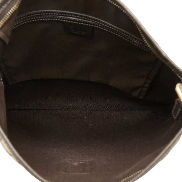 グッチ GGクリスタル アビー 斜め掛け ショルダーバッグ 268642 ベージュ ブラウン PVC レザー レディース GUCCI 【中古】