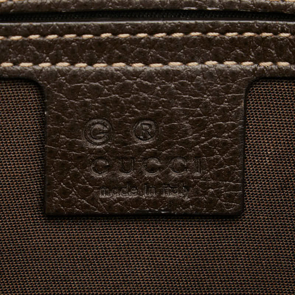 グッチ GGクリスタル アビー 斜め掛け ショルダーバッグ 268642 ベージュ ブラウン PVC レザー レディース GUCCI 【中古】