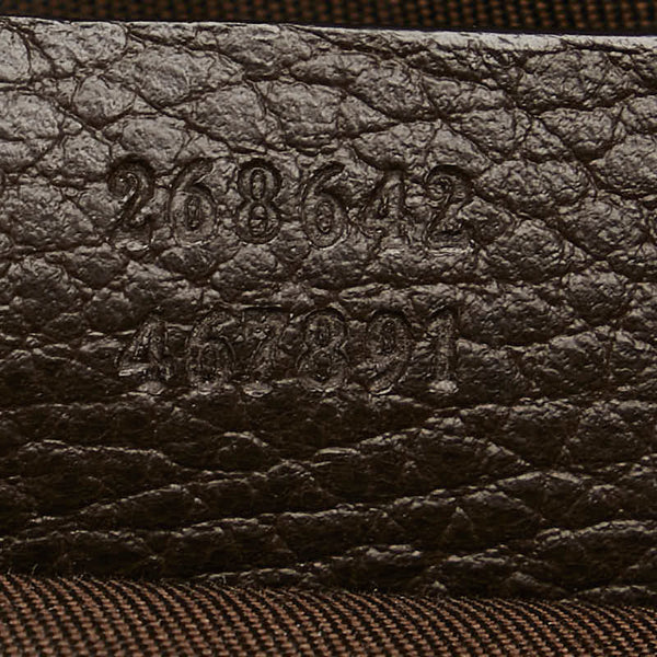 グッチ GGクリスタル アビー 斜め掛け ショルダーバッグ 268642 ベージュ ブラウン PVC レザー レディース GUCCI 【中古】