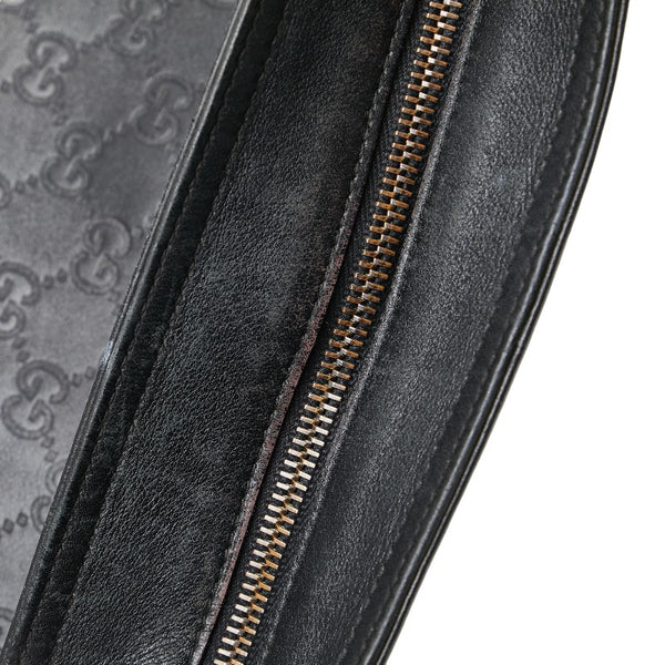 グッチ グッチシマ GG ショルダーバッグ 162914 ブラック レザー レディース GUCCI 【中古】