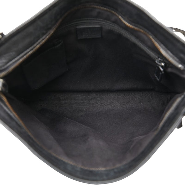 グッチ グッチシマ GG ショルダーバッグ 162914 ブラック レザー レディース GUCCI 【中古】