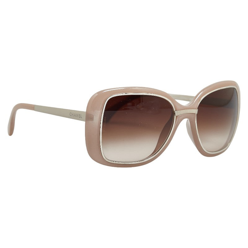 シャネル サングラス 6044-T ピンク ブラウン プラスチック メタル レディース CHANEL 【中古】