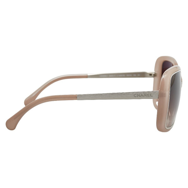 シャネル サングラス 6044-T ピンク ブラウン プラスチック メタル レディース CHANEL 【中古】