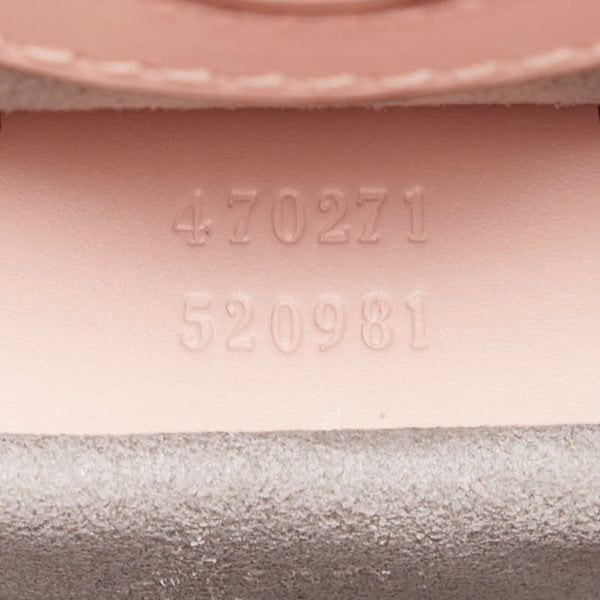 グッチ ニムフェア バンブー シェリーライン ハンドバッグ ショルダーバッグ２WAY 470271 ピンク レザー レディース GUCCI 【中古】