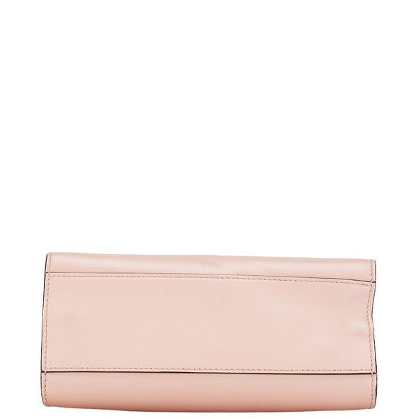 グッチ ニムフェア バンブー シェリーライン ハンドバッグ ショルダーバッグ２WAY 470271 ピンク レザー レディース GUCCI 【中古】