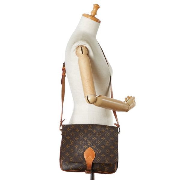 ルイ ヴィトン モノグラム カルトシエールGM ショルダーバッグ M51252 ブラウン PVC レザー レディース LOUIS VUITTON 【中古】