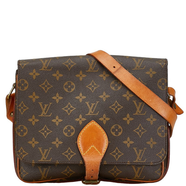 ルイ ヴィトン モノグラム カルトシエールGM ショルダーバッグ M51252 ブラウン PVC レザー レディース LOUIS VUITTON 【中古】