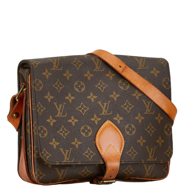 ルイ ヴィトン モノグラム カルトシエールGM ショルダーバッグ M51252 ブラウン PVC レザー レディース LOUIS VUITTON 【中古】