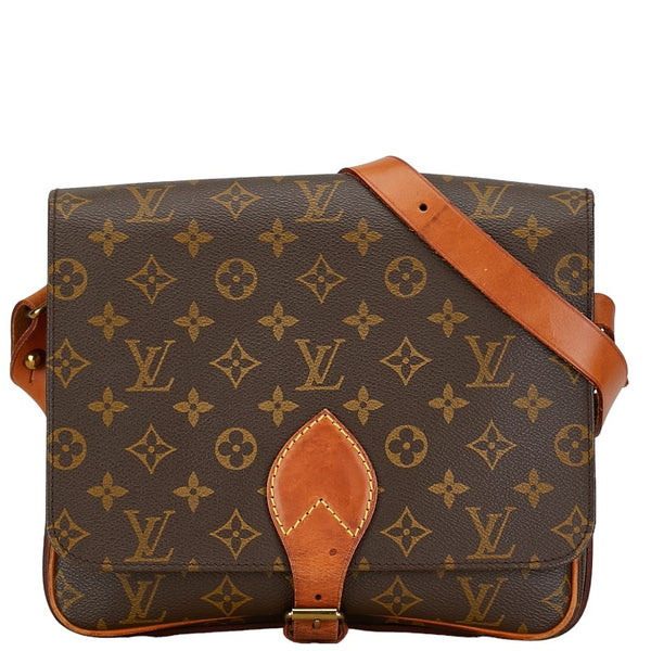 ルイ ヴィトン モノグラム カルトシエールGM 斜め掛け ショルダーバッグ M51252 ブラウン PVC レザー レディース LOUIS VUITTON 【中古】