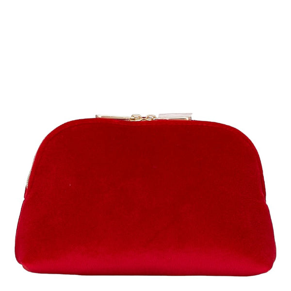 ディオール ロゴ ポーチ 3個セット ネイビー ブラック レッド ベロア レディース Dior 【中古】