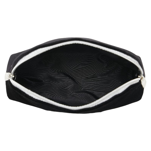 ディオール ロゴ ポーチ 3個セット ネイビー ブラック レッド ベロア レディース Dior 【中古】