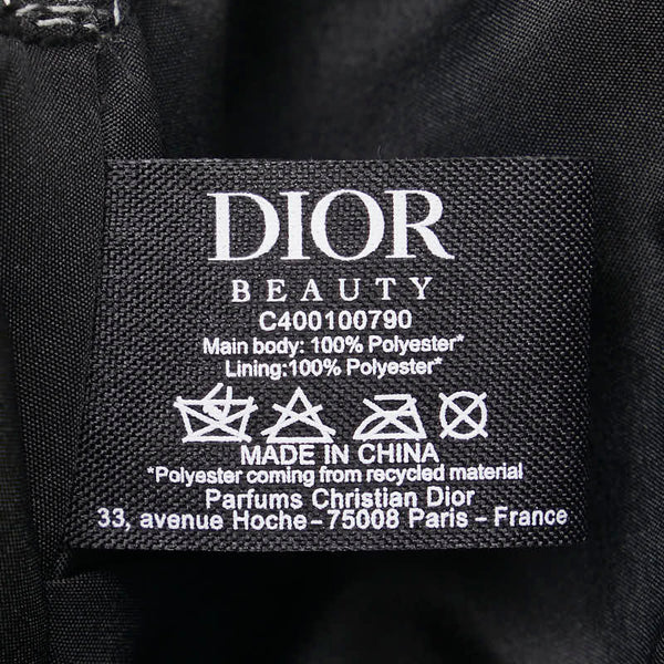 ディオール ロゴ ポーチ 3個セット ネイビー ブラック レッド ベロア レディース Dior 【中古】