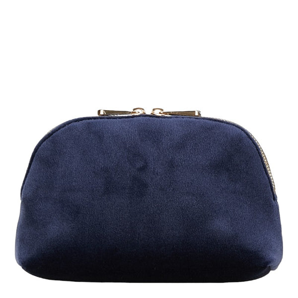 ディオール ロゴ ポーチ 3個セット ネイビー ブラック レッド ベロア レディース Dior 【中古】