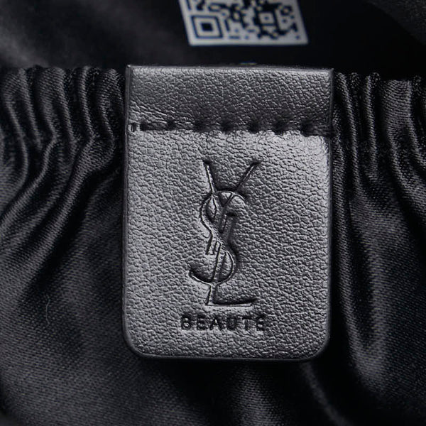 サンローラン ロゴ ポーチ 2個セット ブラック ポリエステル レディース SAINT LAURENT 【中古】