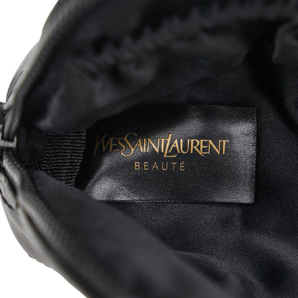 サンローラン ロゴ ポーチ 2個セット ブラック ポリエステル レディース SAINT LAURENT 【中古】