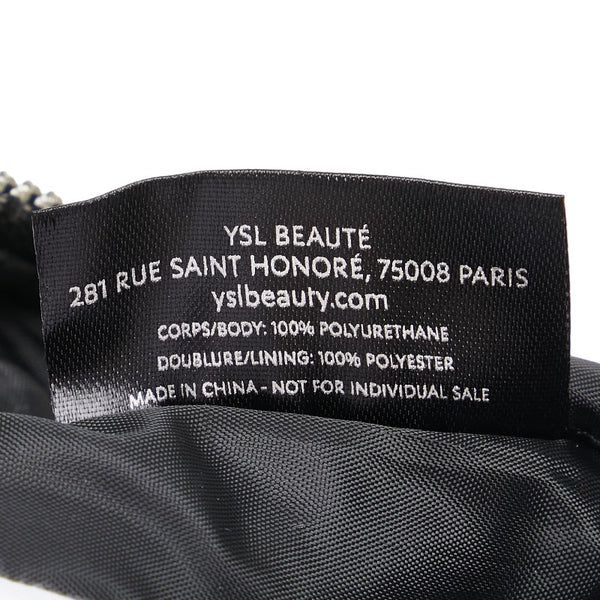 サンローラン ロゴ ポーチ 2個セット ブラック ポリエステル レディース SAINT LAURENT 【中古】