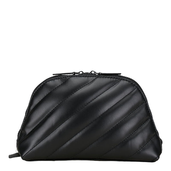 サンローラン ロゴ ポーチ 2個セット ブラック ポリエステル レディース SAINT LAURENT 【中古】