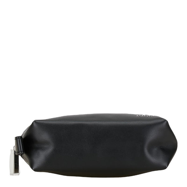 サンローラン ロゴ ポーチ 2個セット ブラック ポリエステル レディース SAINT LAURENT 【中古】