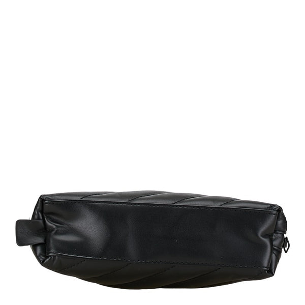 サンローラン ロゴ ポーチ 2個セット ブラック ポリエステル レディース SAINT LAURENT 【中古】