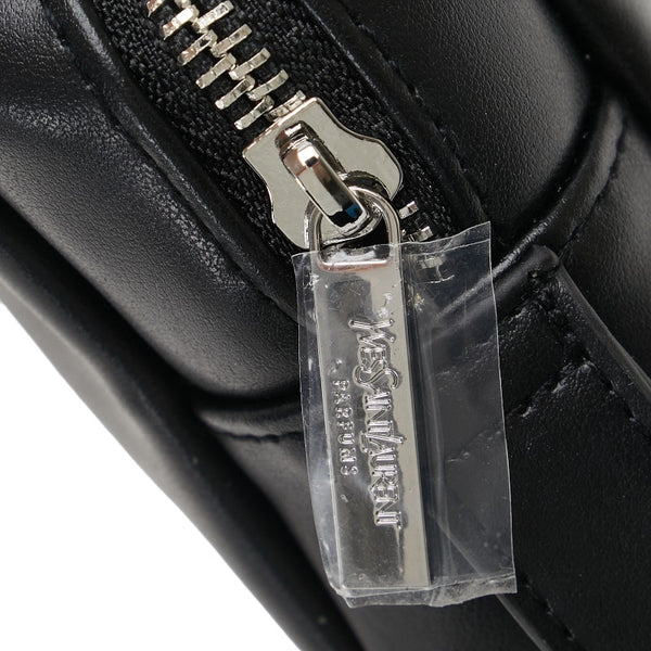 サンローラン ロゴ ポーチ 2個セット ブラック ポリエステル レディース SAINT LAURENT 【中古】