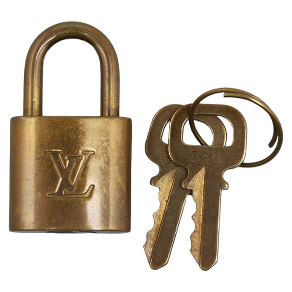 ルイ ヴィトン パドロック カデナ 南京錠 ゴールド メッキ レディース LOUIS VUITTON 【中古】