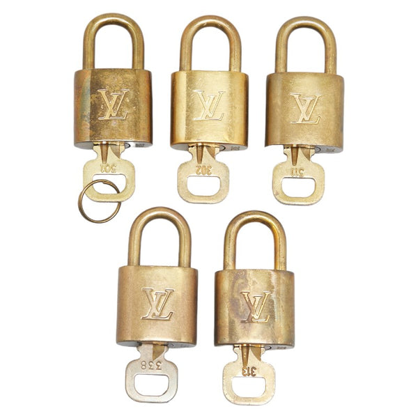 ルイ ヴィトン パドロック 5個セット ゴールド メッキ レディース LOUIS VUITTON 【中古】