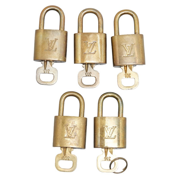 ルイ ヴィトン パドロック 5個セット ゴールド メッキ レディース LOUIS VUITTON 【中古】