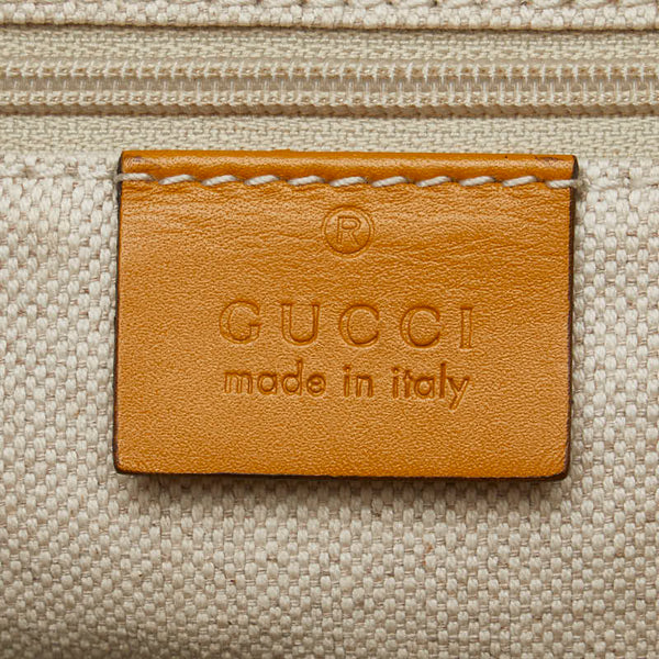 グッチ GGキャンバス スーキー ハンドバッグ ショルダーバッグ 2WAY 247902 ベージュ イエロー キャンバス レザー レディース GUCCI 【中古】