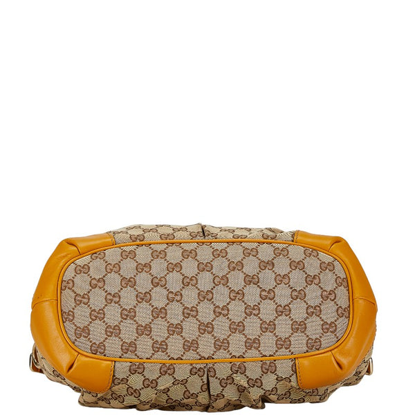 グッチ GGキャンバス スーキー ハンドバッグ ショルダーバッグ 2WAY 247902 ベージュ イエロー キャンバス レザー レディース GUCCI 【中古】