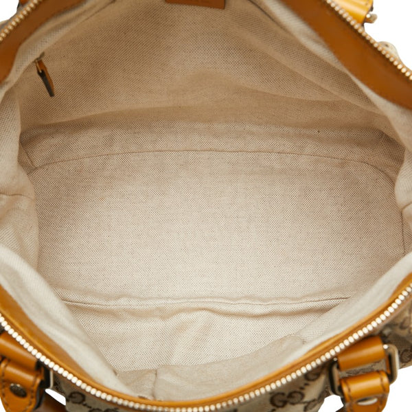 グッチ GGキャンバス スーキー ハンドバッグ ショルダーバッグ 2WAY 247902 ベージュ イエロー キャンバス レザー レディース GUCCI 【中古】