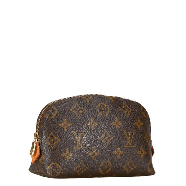 ルイ ヴィトン モノグラム ポシェット コスメティック ポーチ M47515 ブラウン PVC レザー レディース LOUIS VUITTON 【中古】