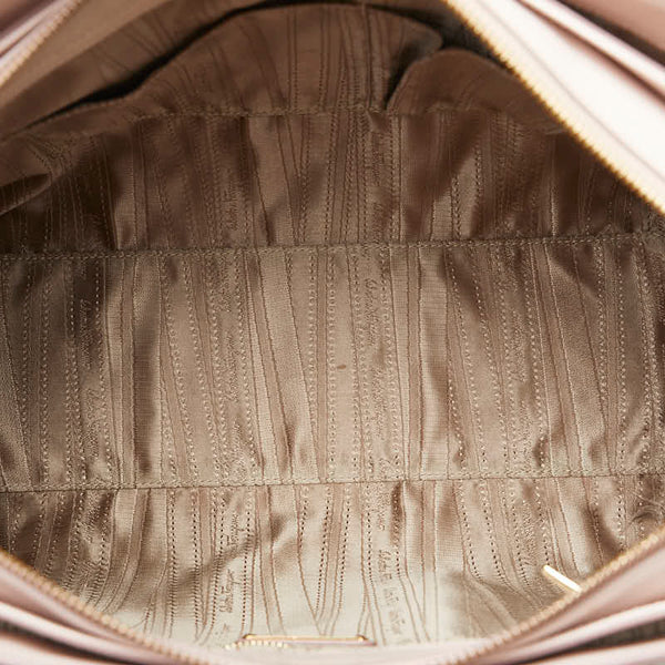 サルヴァトーレフェラガモ ガンチーニ ハンドバッグ ショルダーバッグ２WAY GG-21F271 ピンク ゴールド レザー レディース Salvatore Ferragamo 【中古】