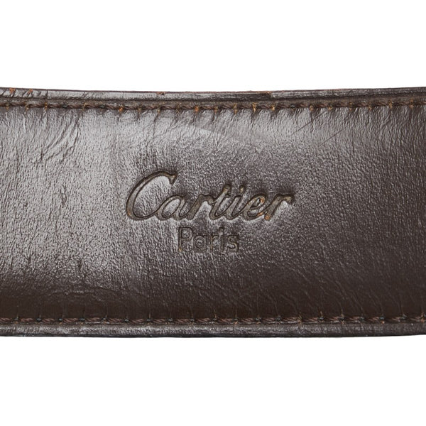カルティエ マストライン リバーシブル ベルト ブラック ブラウン ゴールド レザー レディース CARTIER 【中古】