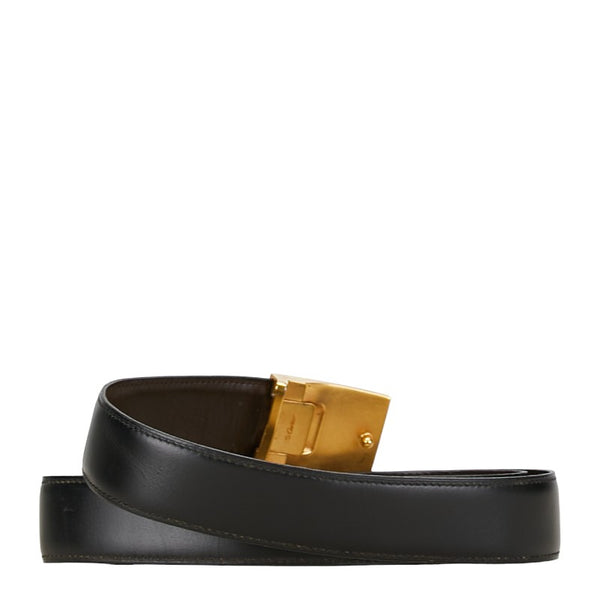カルティエ マストライン リバーシブル ベルト ブラック ブラウン ゴールド レザー レディース CARTIER 【中古】