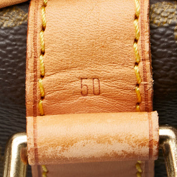 ルイ ヴィトン モノグラム キーポル バンドリエール 55 ボストンバッグ M41414 ブラウン PVC レザー レディース LOUIS VUITTON 【中古】