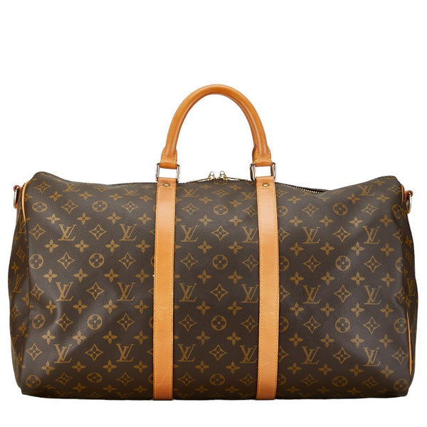 ルイ ヴィトン モノグラム キーポル バンドリエール 55 ボストンバッグ M41414 ブラウン PVC レザー レディース LOUIS VUITTON 【中古】