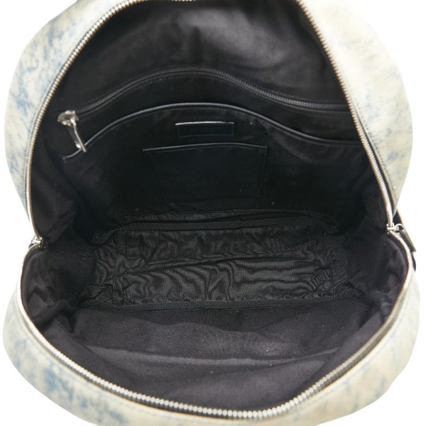 サンローラン リュック バックパック ブルー ブラック デニム レディース SAINT LAURENT 【中古】