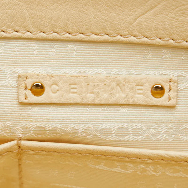 セリーヌ トリオンフ ブギーバッグ ハンドバッグ ベージュ レザー レディース CELINE 【中古】