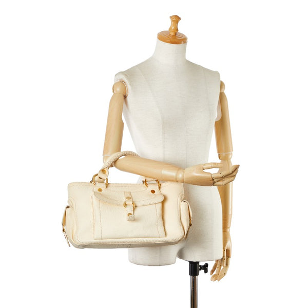 セリーヌ トリオンフ ブギーバッグ ハンドバッグ ベージュ レザー レディース CELINE 【中古】