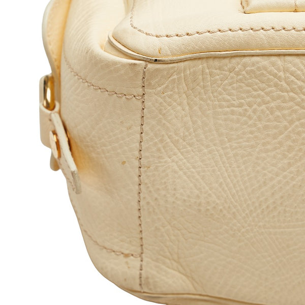 セリーヌ トリオンフ ブギーバッグ ハンドバッグ ベージュ レザー レディース CELINE 【中古】