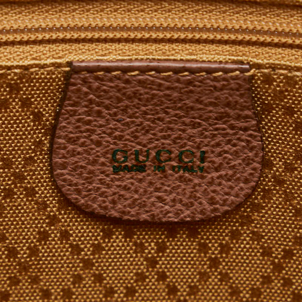 グッチ バンブー ハンドバッグ ショルダーバッグ 2WAY 002 2855 ブラウン スウェード レザー レディース GUCCI 【中古】