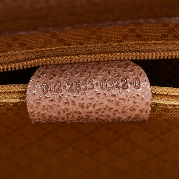 グッチ バンブー ハンドバッグ ショルダーバッグ 2WAY 002 2855 ブラウン スウェード レザー レディース GUCCI 【中古】