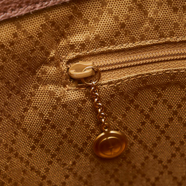 グッチ バンブー ハンドバッグ ショルダーバッグ 2WAY 002 2855 ブラウン スウェード レザー レディース GUCCI 【中古】