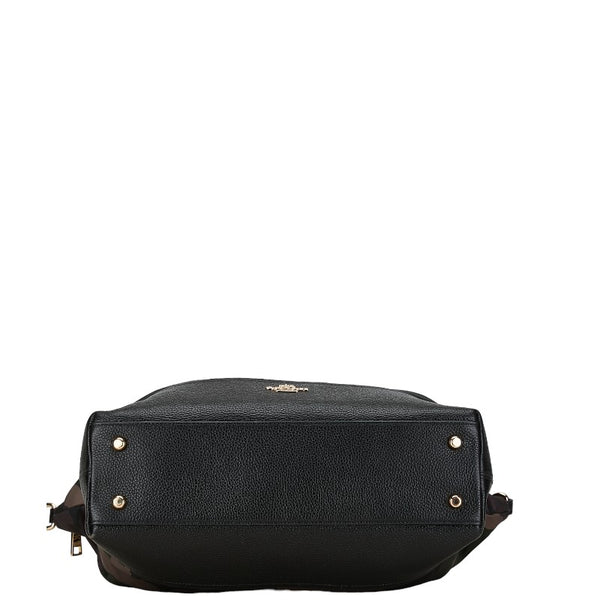 コーチ 迷彩 ハンドバッグ ショルダーバッグ２WAY F17777 グリーン ブラウン ナイロン レディース COACH 【中古】