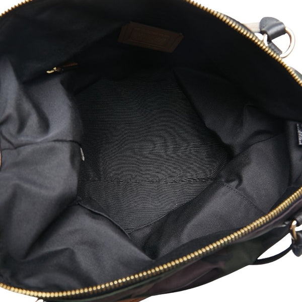 コーチ 迷彩 ハンドバッグ ショルダーバッグ２WAY F17777 グリーン ブラウン ナイロン レディース COACH 【中古】