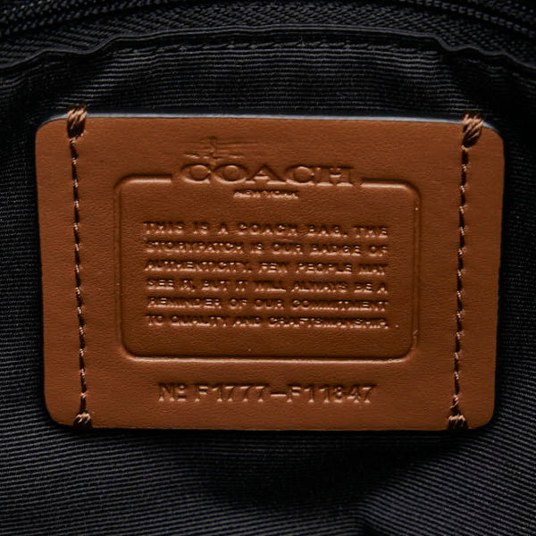 コーチ 迷彩 ハンドバッグ ショルダーバッグ２WAY F17777 グリーン ブラウン ナイロン レディース COACH 【中古】