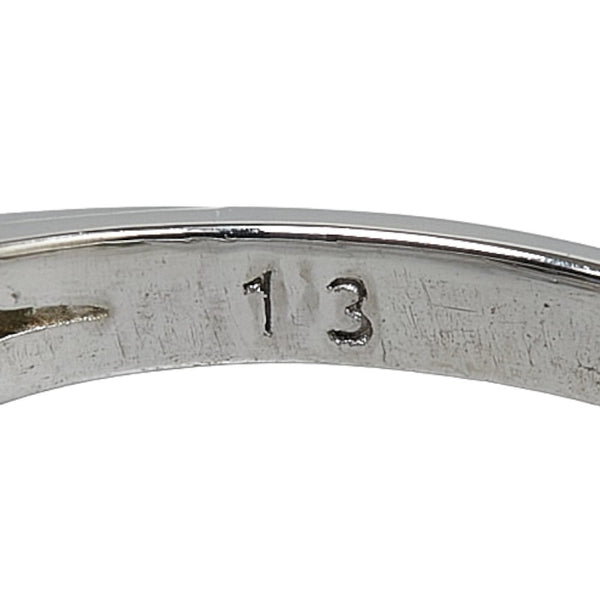 Pt900 プラチナ 翡翠 ダイヤ0.13ct リング 指輪 レディース 9号 【中古】