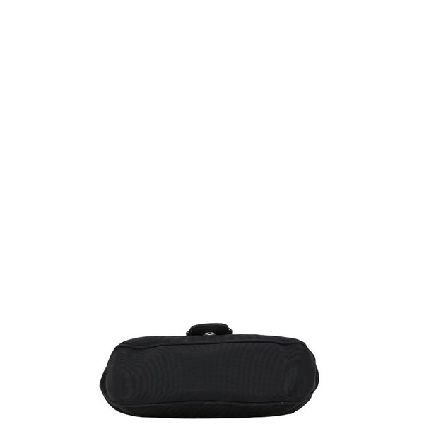 サルヴァトーレフェラガモ ヴァラリボン ワンショルダーバッグ ハンドバッグ ブラック キャンバス レザー レディース Salvatore Ferragamo 【中古】