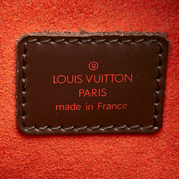 ルイ ヴィトン ダミエ サリア オリゾンタル ハンドバッグ N51282 ブラウン PVC レザー レディース LOUIS VUITTON 【中古】