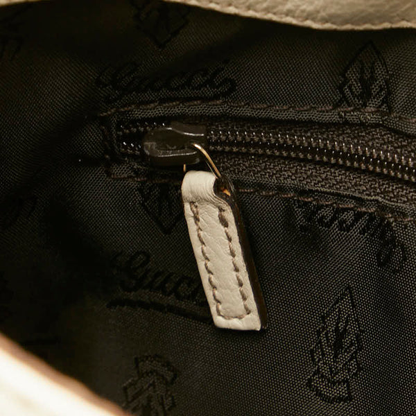 グッチ グッチシマ ワンショルダーバッグ 211934 オフホワイト レザー レディース GUCCI 【中古】